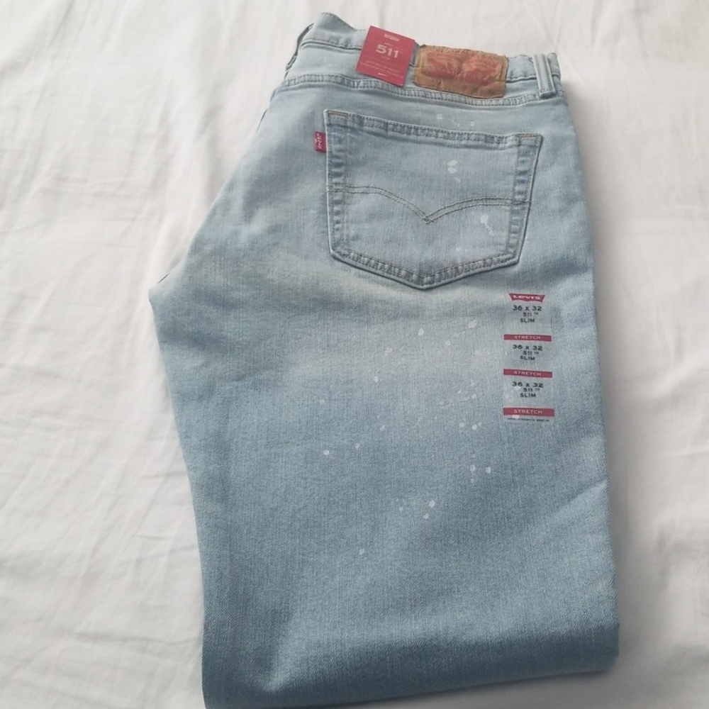 Slim fit Men's Levi's 511 Light Washed